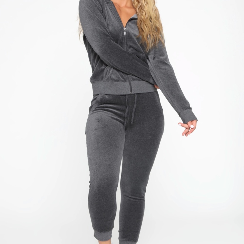 Velour tracksuit